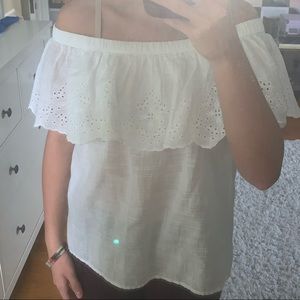 Abercrombie and Fitch White Blouse (never worn)